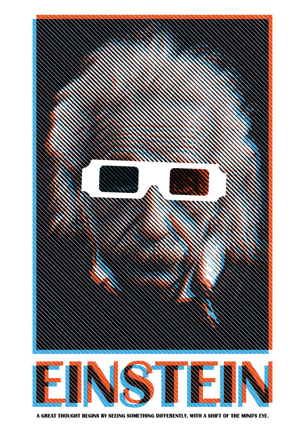 Albert Einstein 3D Glasses