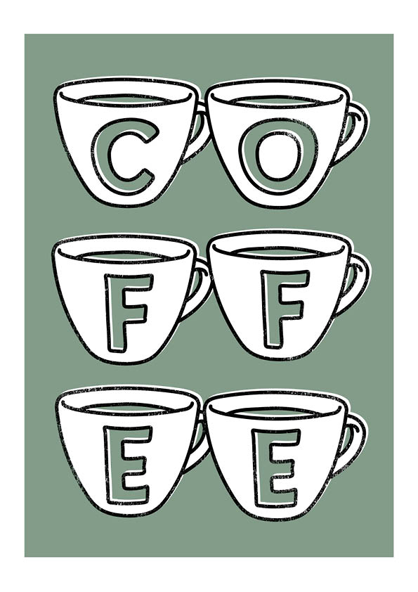 Coffee Cups Green