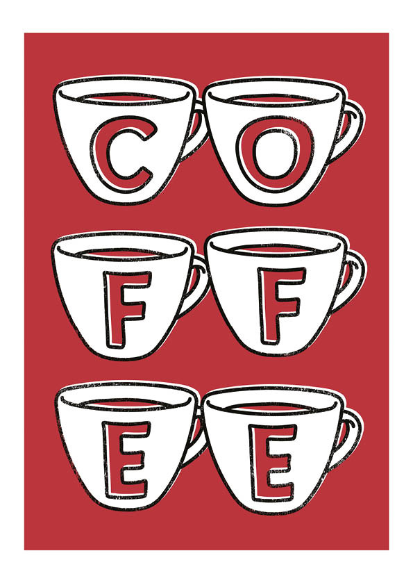 Coffee Cups Red