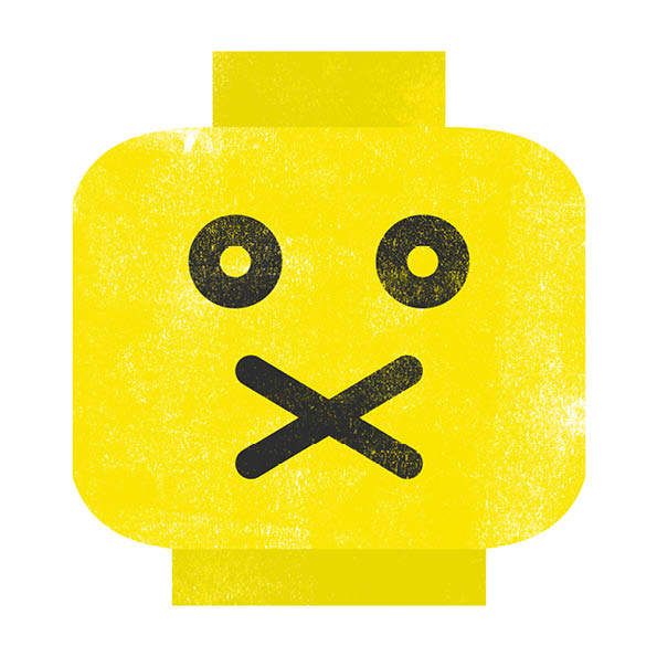Lego Emoji Silence