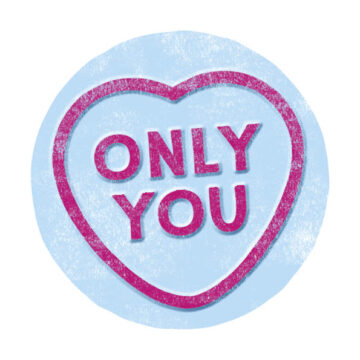 Love Hearts Only You Blue