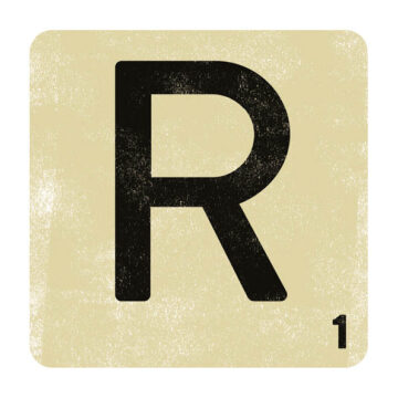 Letter Tile R