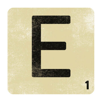 Letter Tile E
