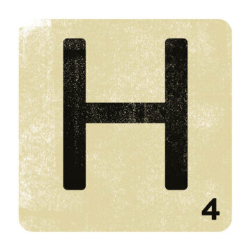 Letter Tile H