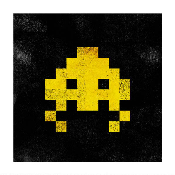 Space Invader Yellow